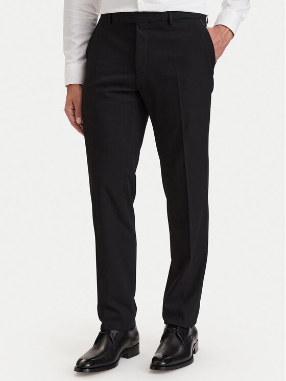 KARL LAGERFELD KARL LAGERFELD Текстилни панталони 255087 564008 Черен Slim Fit