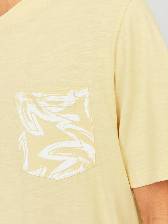 Jack & Jones Jack & Jones T-Shirt Lafayette 12250435 Żółty Standard Fit
