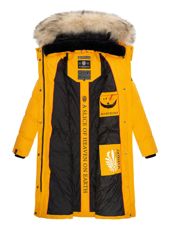 Marikoo Marikoo Kurtka zimowa Schneesternchen Żółty Regular Fit