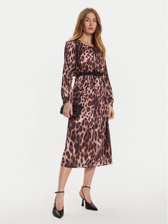 Rinascimento Rinascimento Повсякденна сукня CFC0121279003 Коричневий Slim Fit