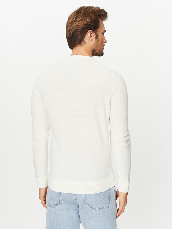 BOSS Boss Pullover Avac_C 50501762 Écru Regular Fit