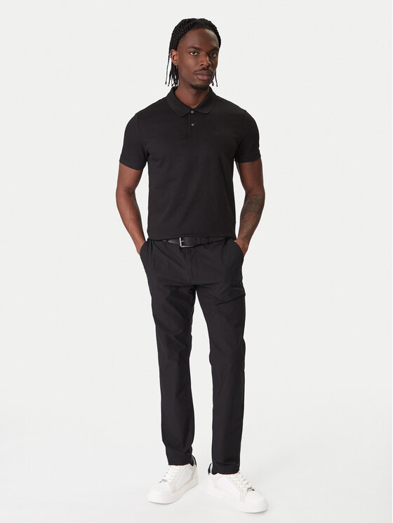 Calvin Klein Calvin Klein Polokošeľa LV04LC254G Čierna Slim Fit