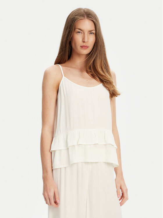 United Colors Of Benetton United Colors Of Benetton Τοπ 4VW95H00B Εκρού Relaxed Fit