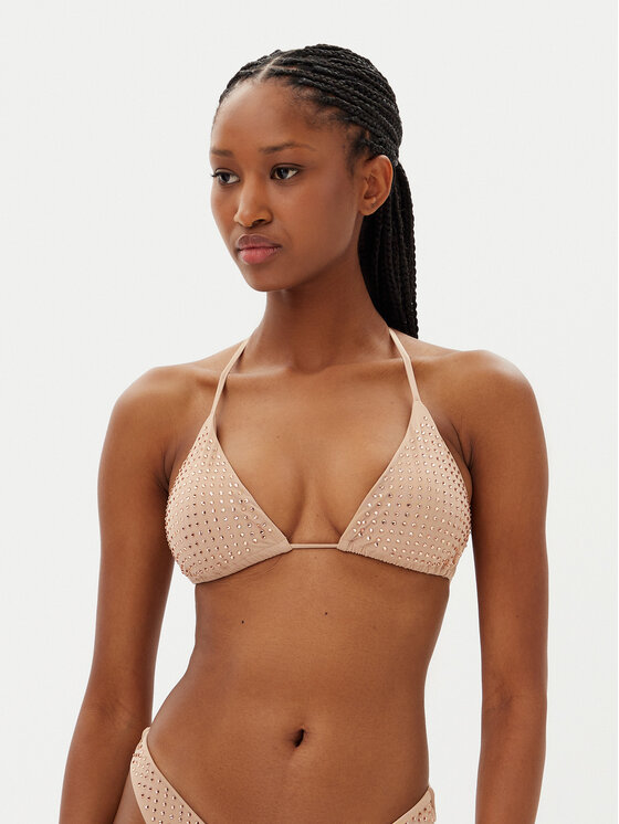 Guess Guess Bikinio viršus E4GJ07 KC5Z0 Smėlio Regular Fit