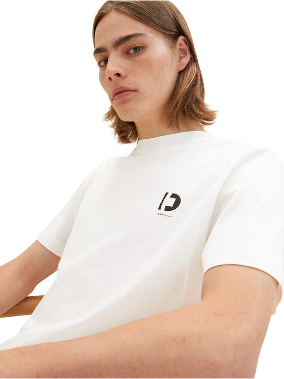 Tom Tailor Denim Tom Tailor Denim T-Shirt 1037205 Weiß Regular Fit