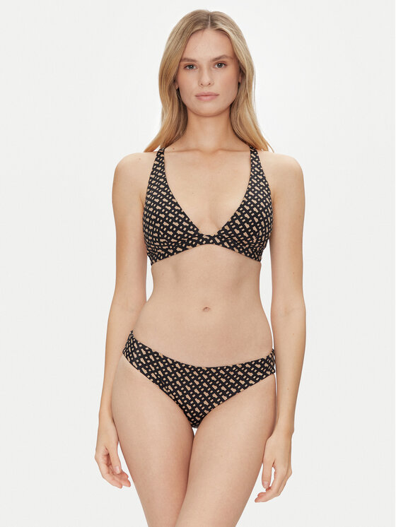 BOSS BOSS Vrchní část bikin Bb Monogram 50535257 Černá Regular Fit