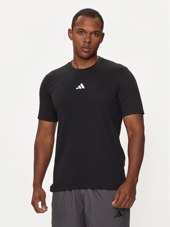 adidas T-krekls Workout Logo IT2124 Melns Regular Fit