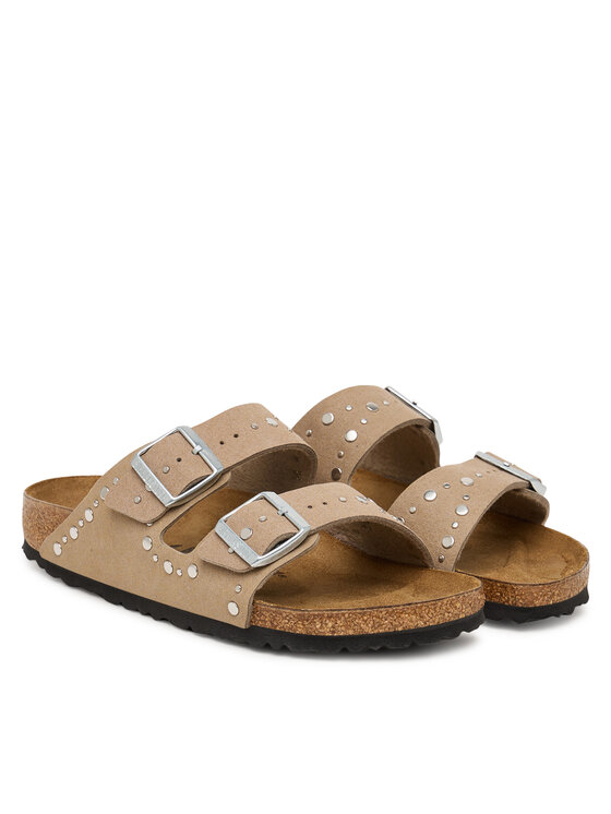 Birkenstock Birkenstock Klapki Arizona Rivet 1031708 D Beżowy
