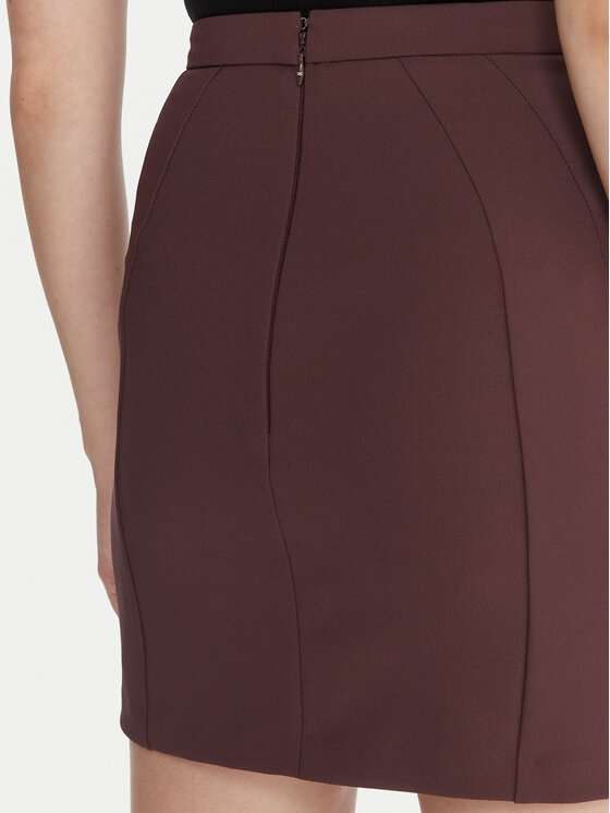 Elisabetta Franchi Elisabetta Franchi Мини пола GO-148-57E2-V380 Кафяв Slim Fit