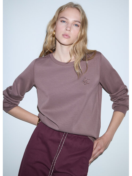 Liu Jo Liu Jo Bluza TF6206J395881409 Różowy Regular Fit