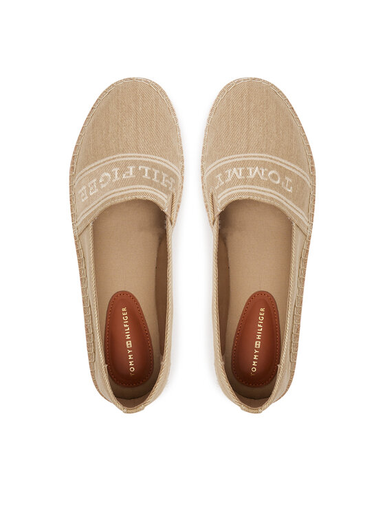 Tommy Hilfiger Tommy Hilfiger Espadrilles Denim Platform Espadrille FW0FW08543 Bézs