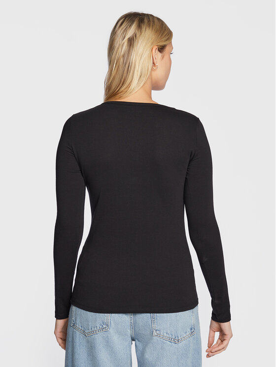 Pepe Jeans Pepe Jeans Μπλουζάκι Corine PL505306 Μαύρο Regular Fit