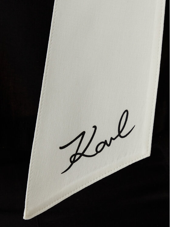 KARL LAGERFELD KARL LAGERFELD Топ B2W46036 Чорний Regular Fit