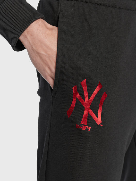 New Era New Era Pantaloni da tuta MLB Foil 60284757 Nero Relaxed Fit