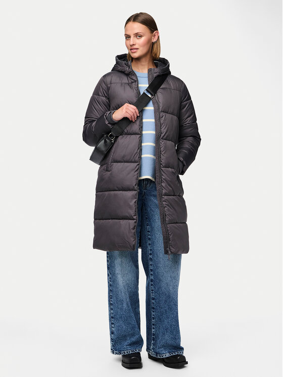 Pieces Pieces Zimní bunda 17115627 Šedá Regular Fit