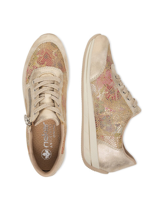 Rieker Rieker Sneakers N1112-91 Goldfarben