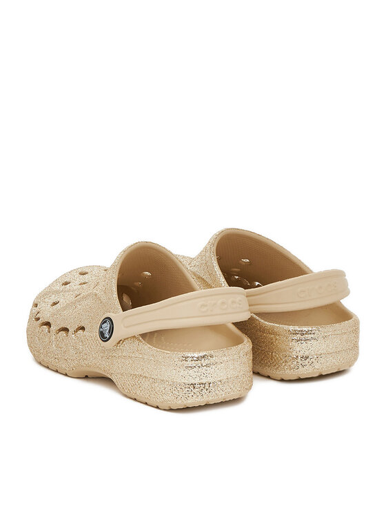 Crocs Crocs Šlepetės C-BAYA GLITTER CLOG K 207015-11S Auksinė