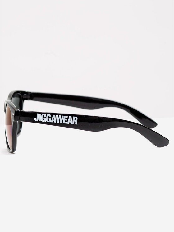 Jigga Wear Jigga Wear Okulary przeciwsłoneczne Okulary Przeciwsłoneczne Czarne / Fioletowe Lustro Jigga Wear Name Wayfarer uni Czarny