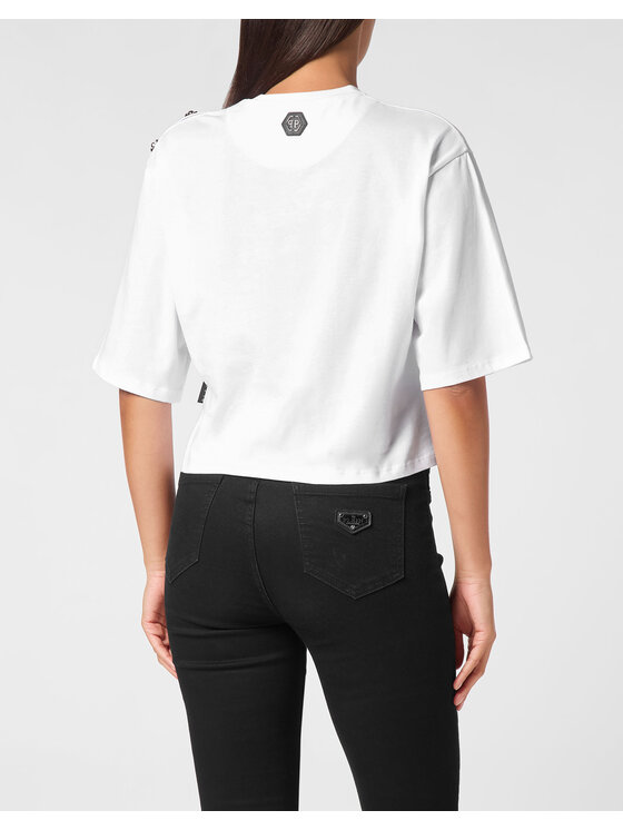 PHILIPP PLEIN PHILIPP PLEIN T-Shirt 11617 Biały Regular Fit