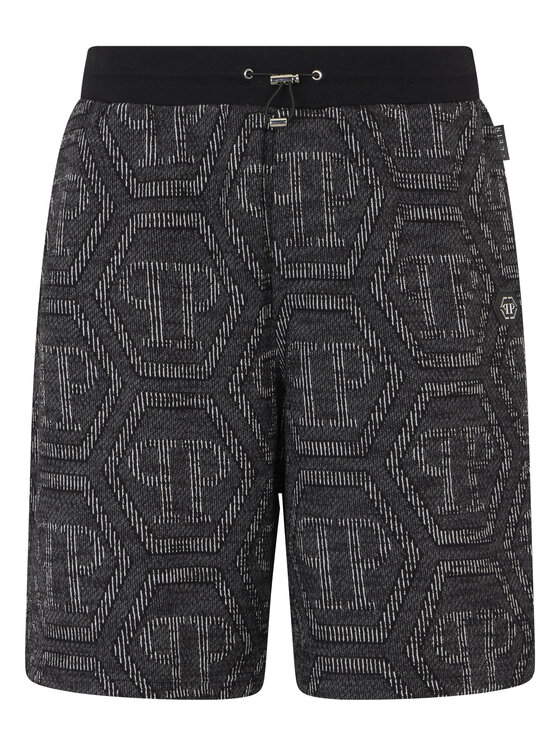 PHILIPP PLEIN PHILIPP PLEIN Szorty sportowe 29882 Czarny Jogger Fit