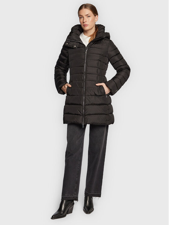 Add Add Pernata jakna 6AW002 Crna Slim Fit