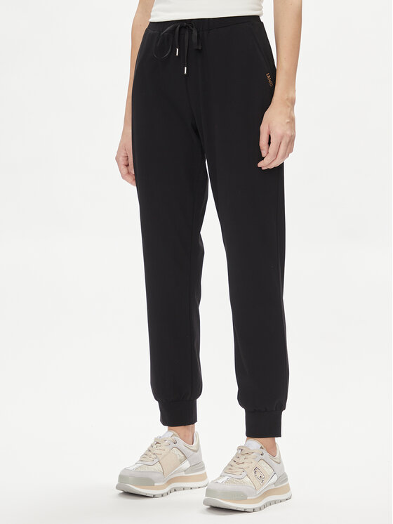 Liu Jo Teplákové nohavice Pant.Jersey TA4148 J4638 Čierna Regular Fit