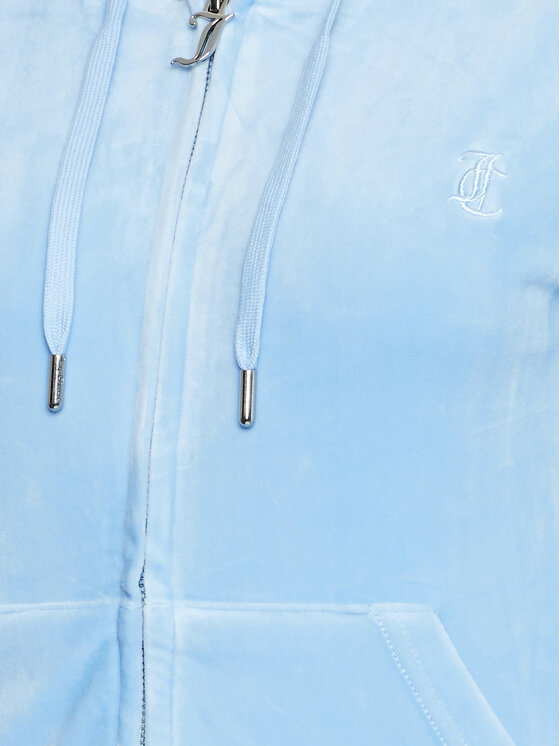 Juicy Couture Juicy Couture Majica dugih rukava Robertson JCAP176 Svijetloplava Slim Fit