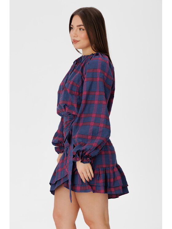 LAURELLA LAURELLA Sada halenka a sukně 4SS226 Modrá Regular Fit