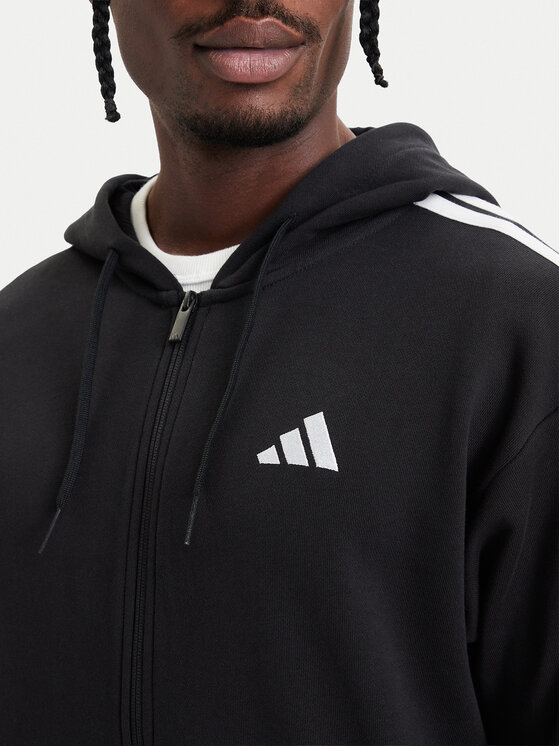 adidas adidas Hanorac Essentials 3-Stripes French Terry KY6568 Negru Regular Fit