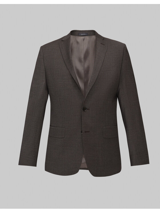 Borgio Borgio Marynarka Pertosa Brązowy Slim Fit