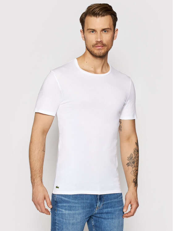 Lacoste Lacoste Souprava triček TH3321 Bílá Slim Fit