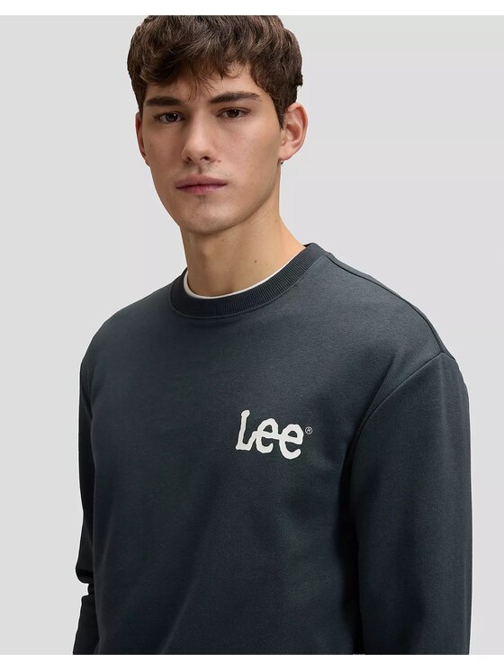 Lee Lee Bluza 112376439 Szary Regular Fit
