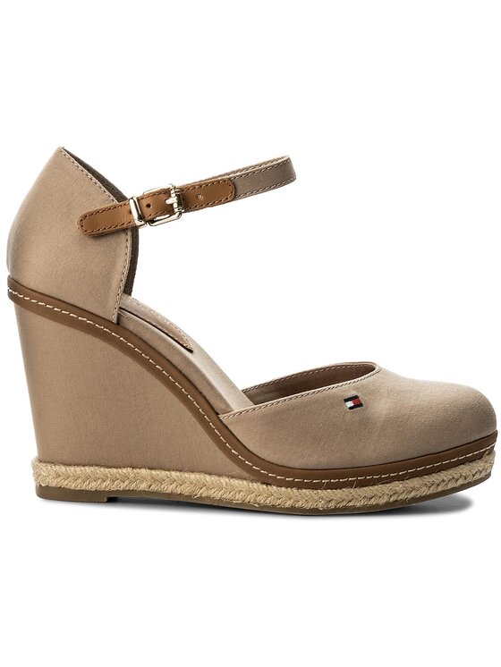 tommy hilfiger closed toe wedges