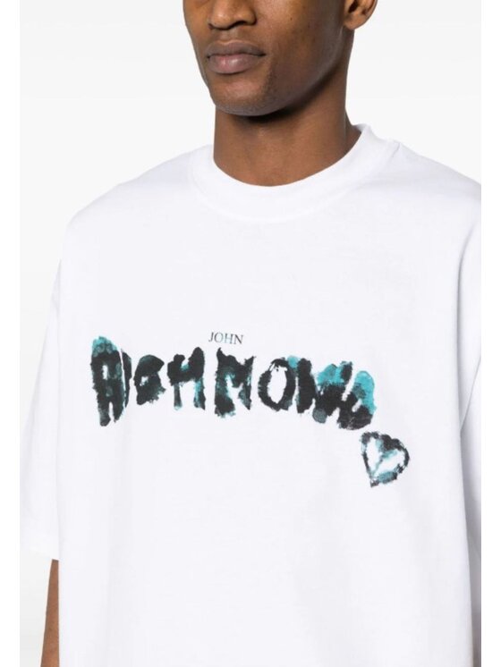 John Richmond John Richmond T-shirt T-shirt da uomo John Richmond Bianco Regular Fit