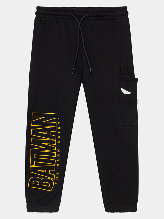 OVS OVS Dressipüksid BATMAN 1889204 Must Regular Fit
