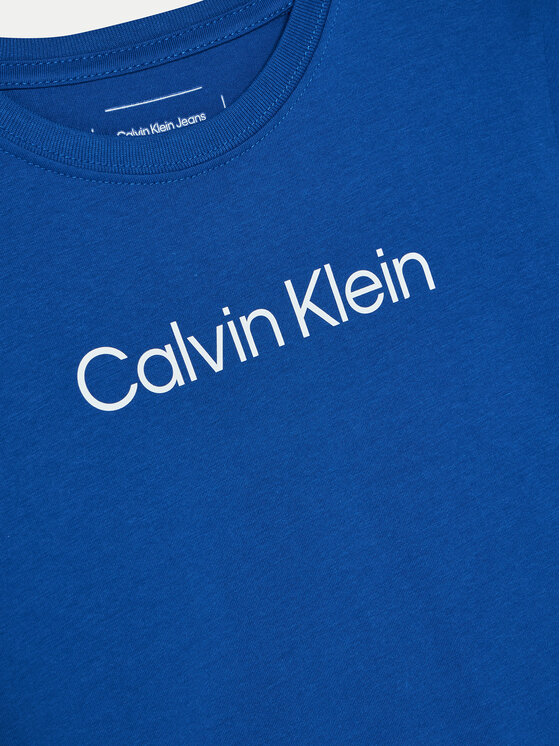 Calvin Klein Jeans Calvin Klein Jeans T-Shirt IU0IU00682 Niebieski Regular Fit