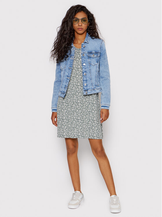 ONLY ONLY Ljetna haljina Bera 15131237 Zelena Regular Fit
