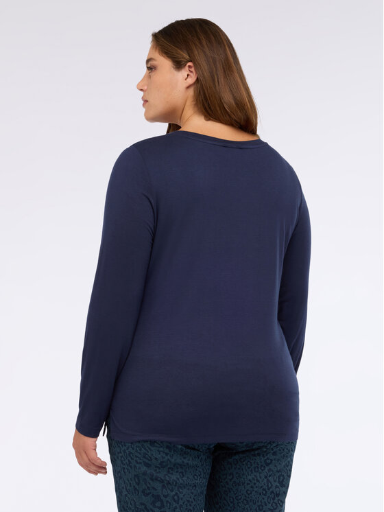 Fiorella Rubino Fiorella Rubino Bluzka G251L008563N034 Niebieski Regular Fit