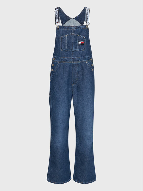 Tommy Jeans Tommy Jeans Ogrodniczki DW0DW13899 Granatowy Regular Fit