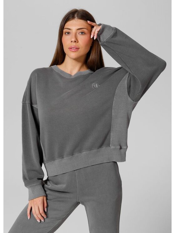 PITBULL PITBULL Bluza Bluza damska Washed Manzanita XS/S Szary Oversize