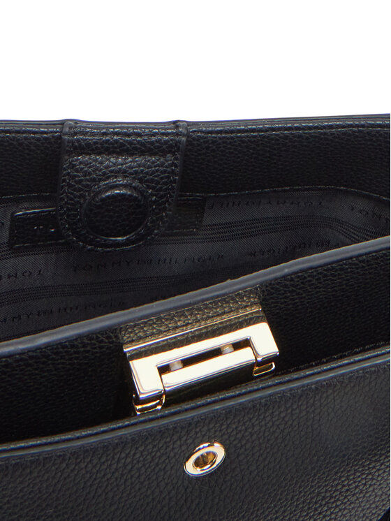 Tommy Hilfiger Tommy Hilfiger Torebka Th Her Mini Tote AW0AW17190 Czarny