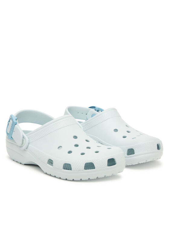 Crocs Crocs Papucs Classic Enamel Buckle Clog 213347 Világoskék
