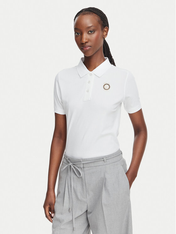 Beverly Hills Polo Club Tricou polo L2602-HR Alb Regular Fit