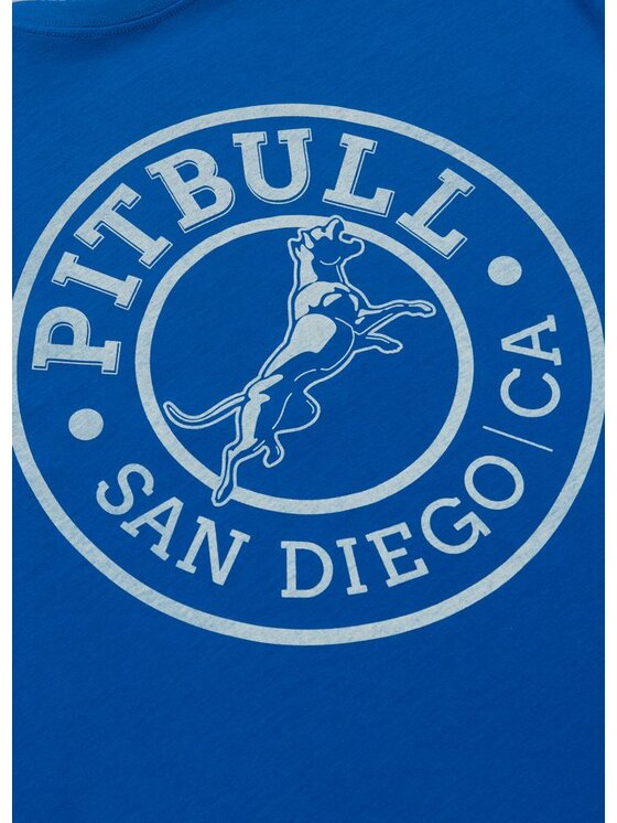 PITBULL PITBULL T-Shirt SAN DIEGO CA Niebieski Regular Fit