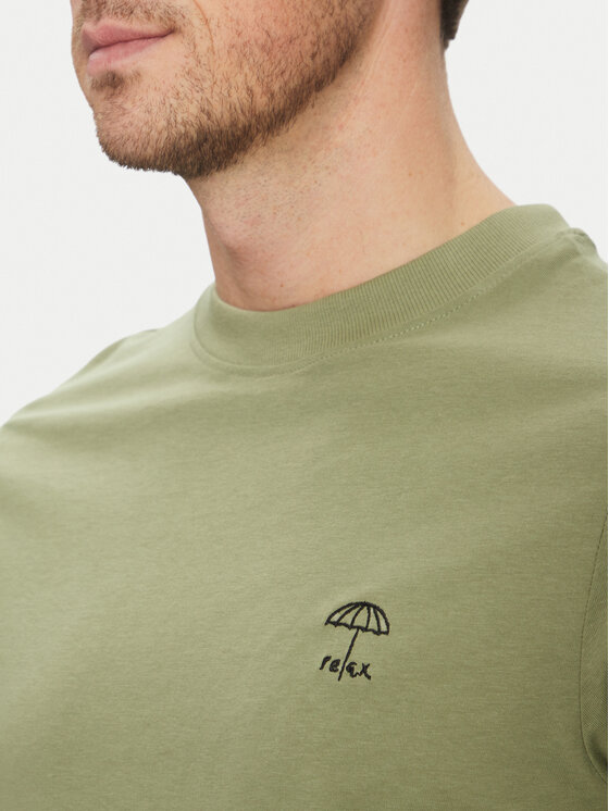 Blend Blend Tricou 20718304 Verde Regular Fit