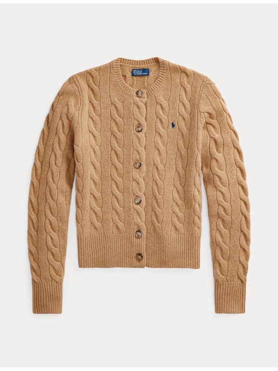 Polo Ralph Lauren Polo Ralph Lauren Kardigán 211910443001 Bézs Regular Fit