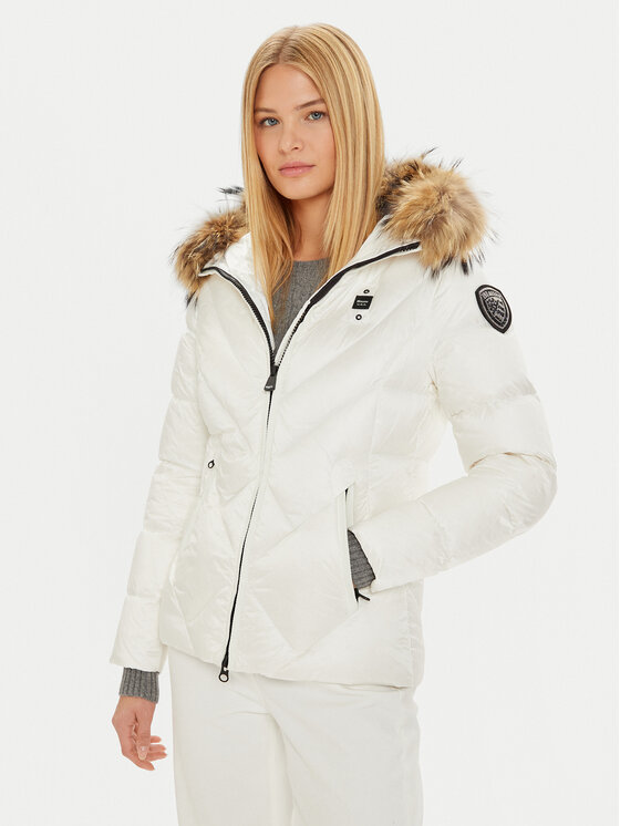 Blauer Vatovaná bunda 24WBLDC03051 006047 Biela Regular Fit