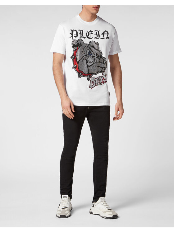 PHILIPP PLEIN PHILIPP PLEIN T-Shirt 1699 Biały Regular Fit