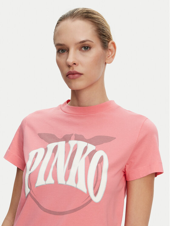 PINKO PINKO Футболка 101752 A2CT N55 Рожевий Regular Fit