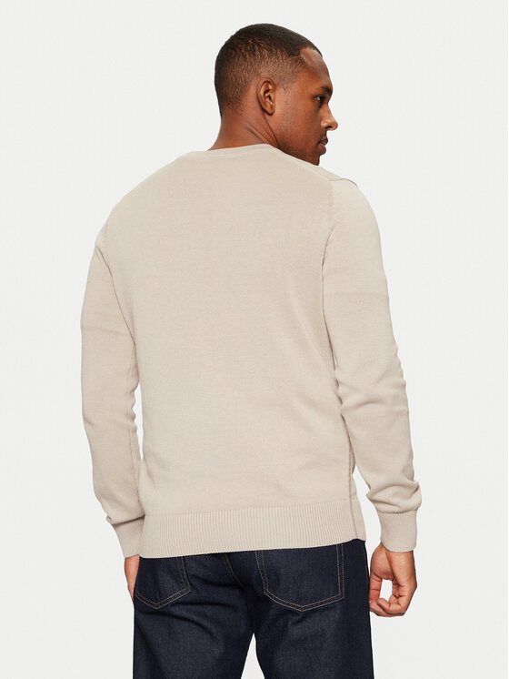 Calvin Klein Jeans Calvin Klein Jeans Sweter J30J326745 Beżowy Regular Fit